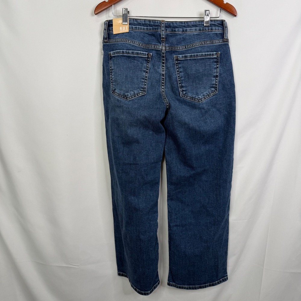 Kut from the Kloth Charlotte High Rise Wide Leg Jeans Commendatory Size 8 NWT - Picture 6 of 9
